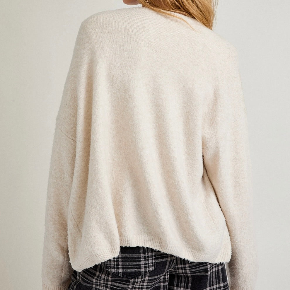 Cream Sweater Cardigan