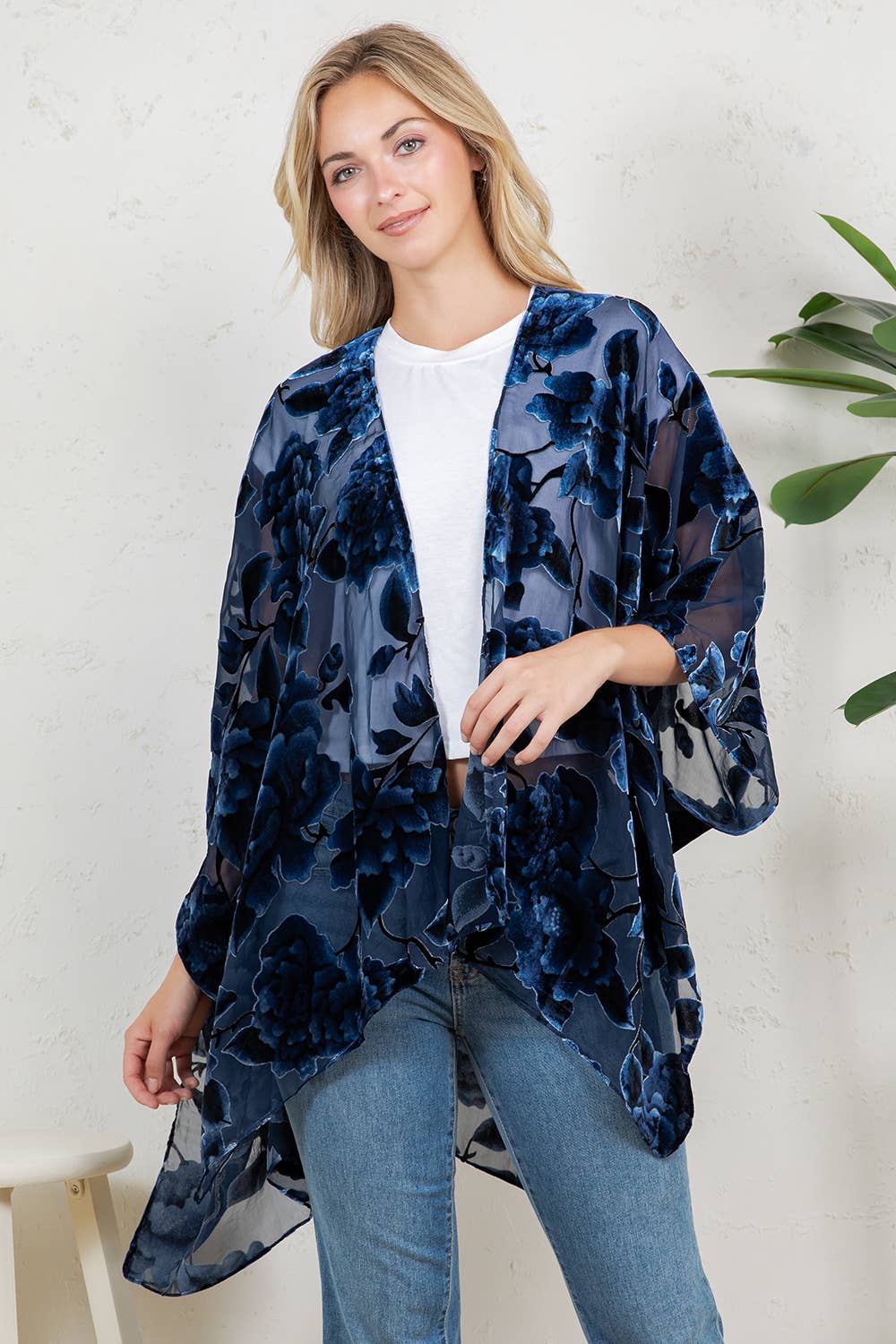 Bohemian Burnout Velvet Kimono