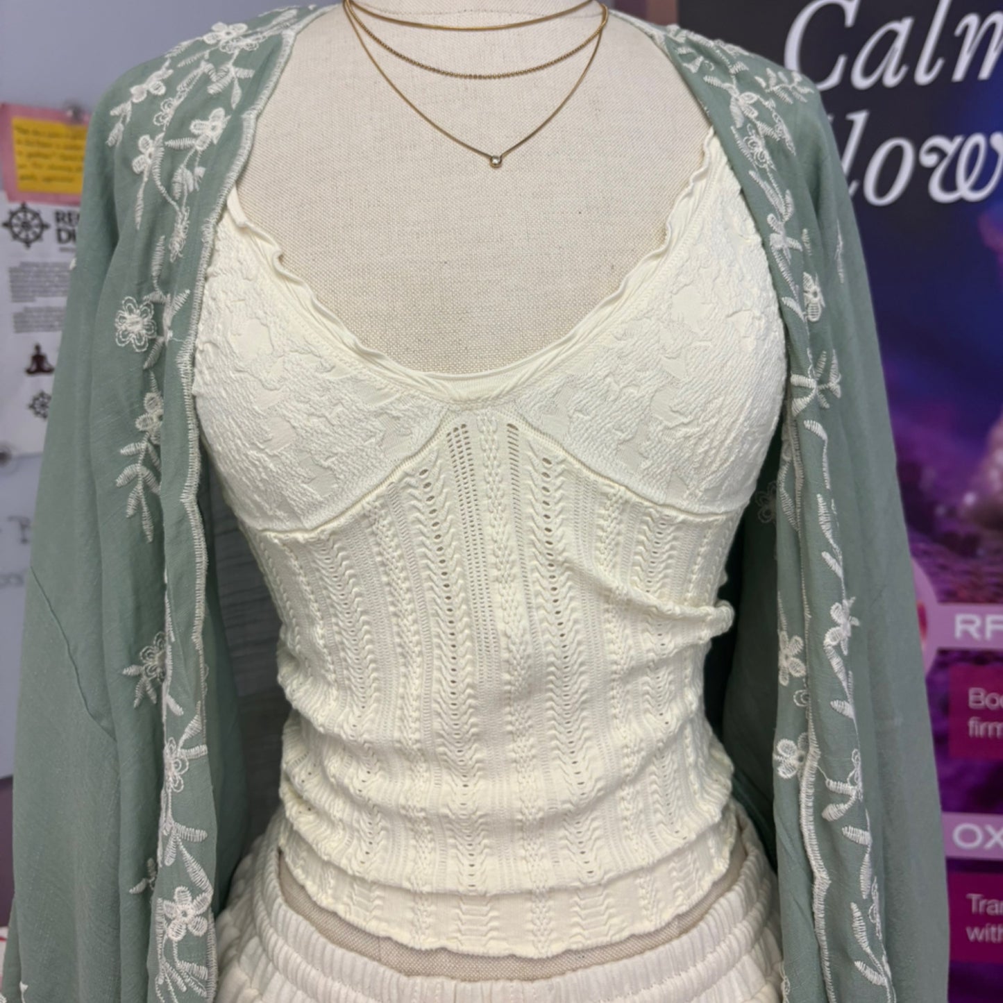 Knit Seamless Pattern Top