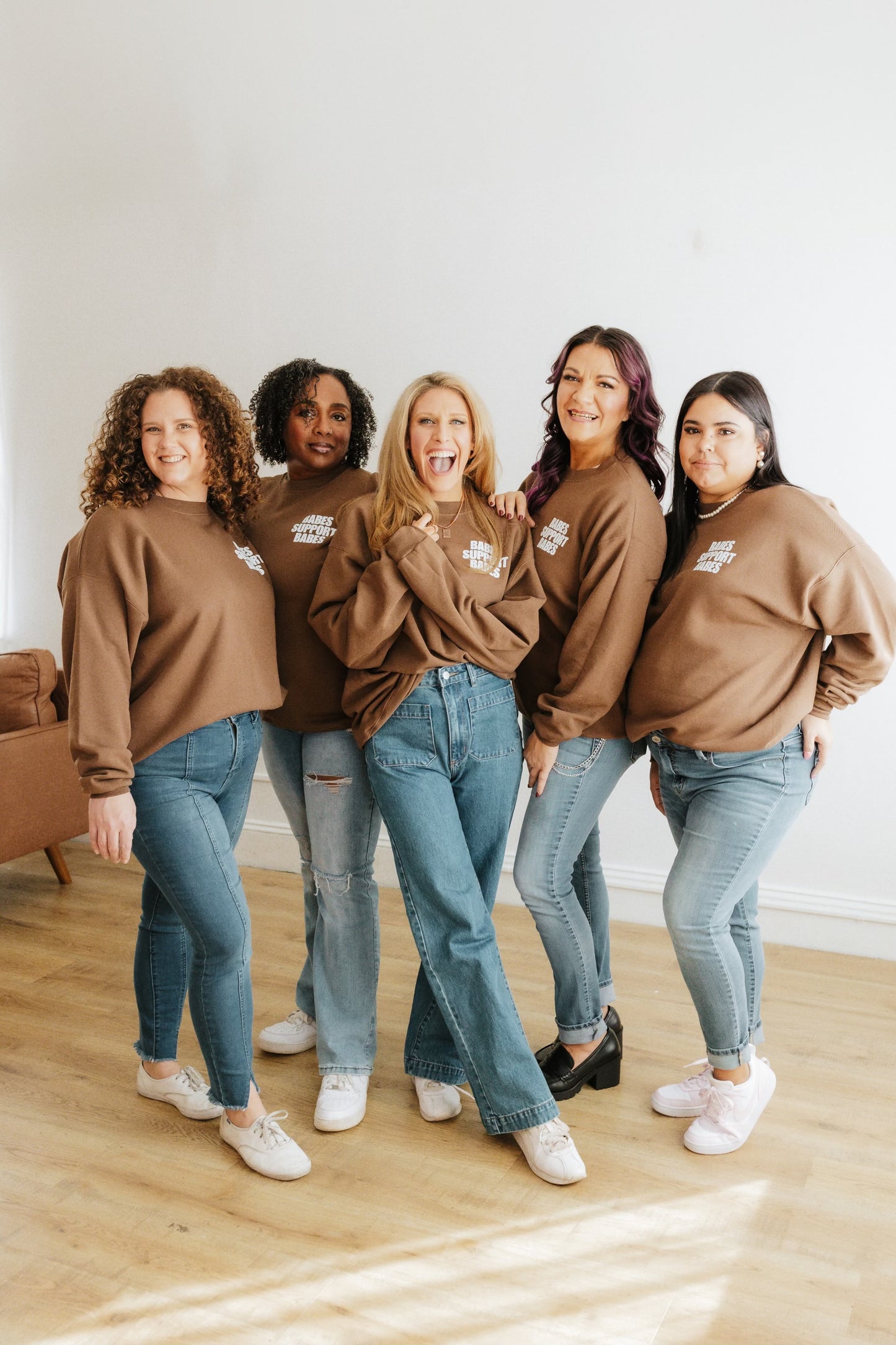 Babes Support Babes Brown Sweatshirt