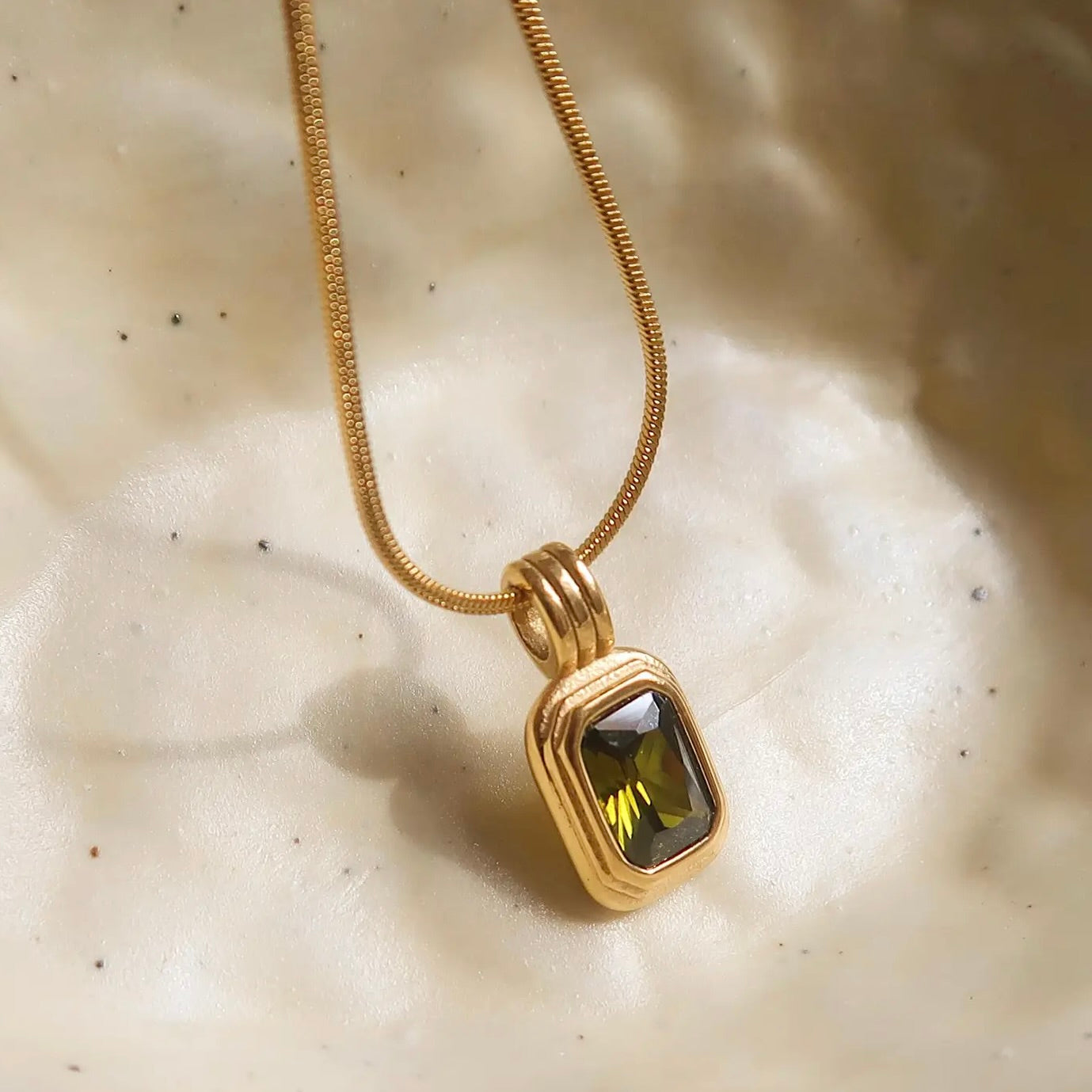 Maeve Green Pendant Necklace