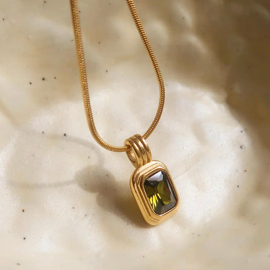 Maeve Green Pendant Necklace