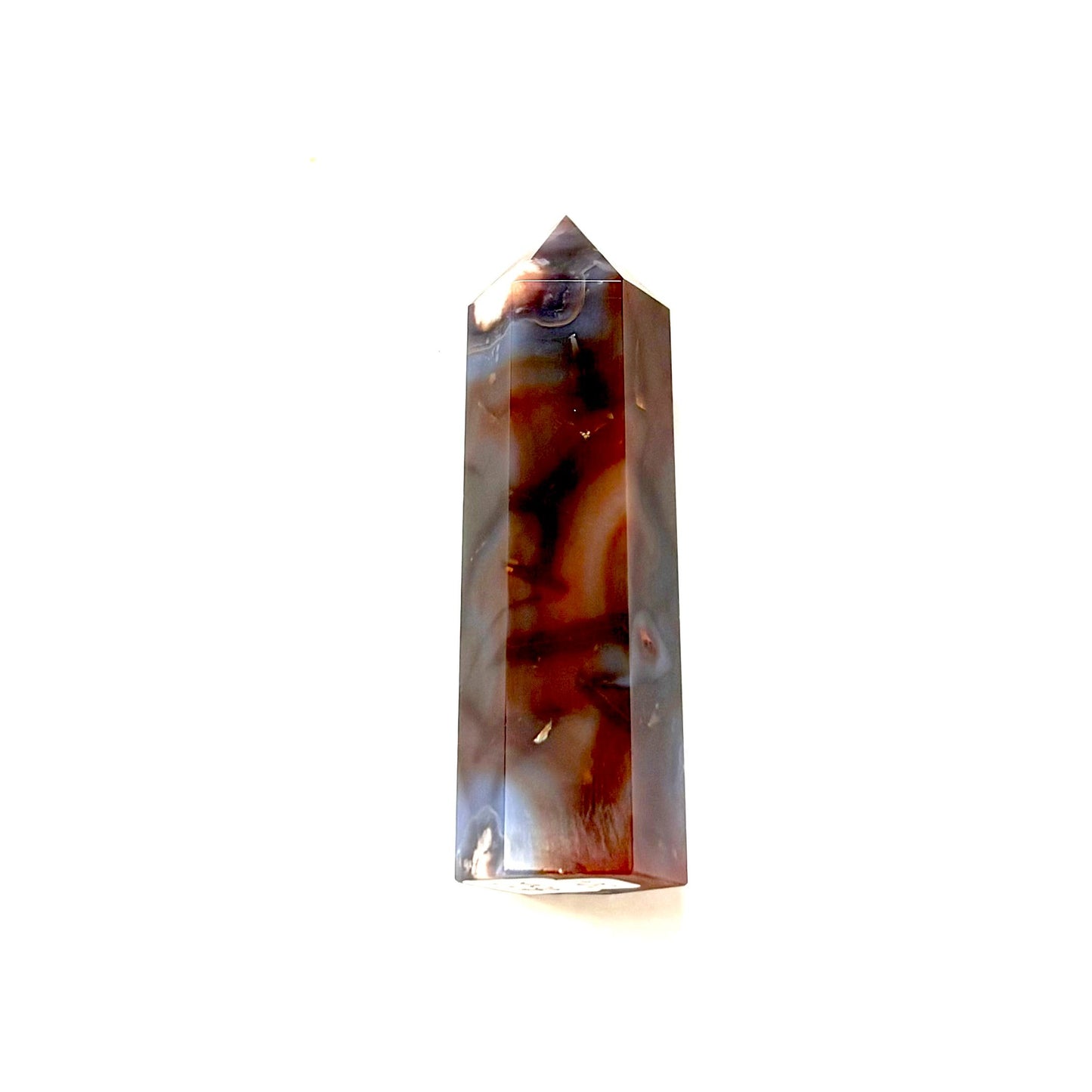 Josh's Carnelian and Blue Flower Agate