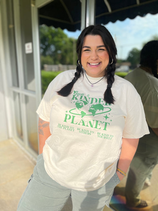 Create a Kinder Planet T-Shirt Cream