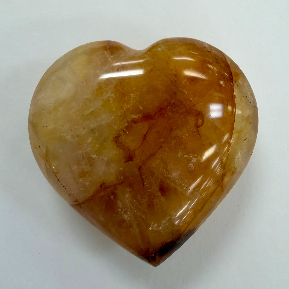Golden Healer Quartz Heart