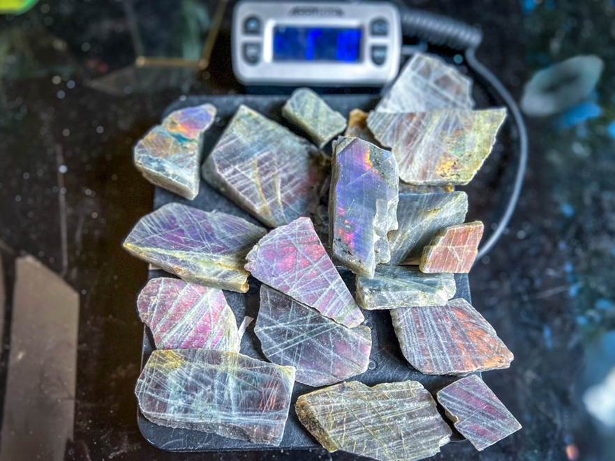 Rainbow Labradorite Slab - 160kg