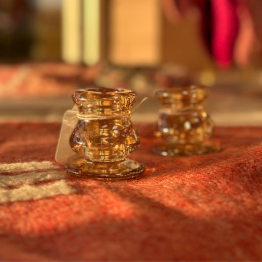 Candle Holder Amber