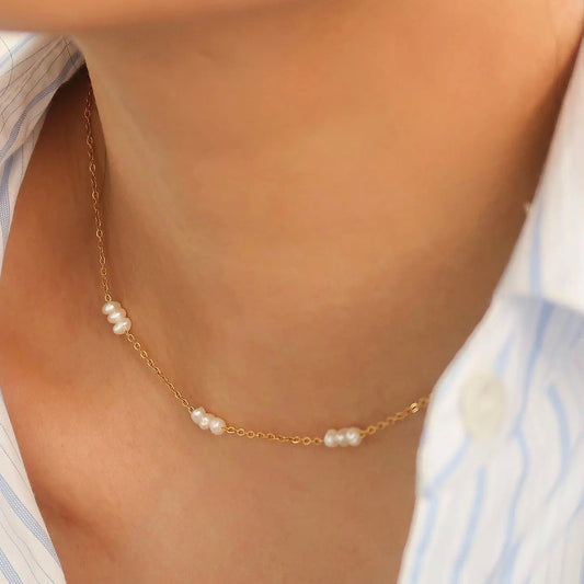Leilani Multi Pearl Choker