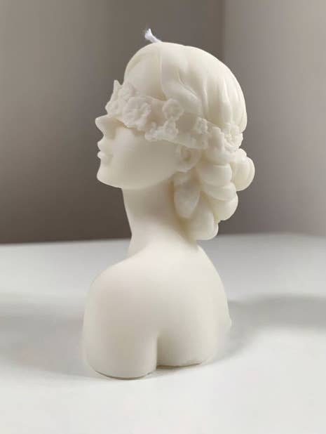 Soy Wax Flower Blindfoled Girl Home Decor Scented Candles