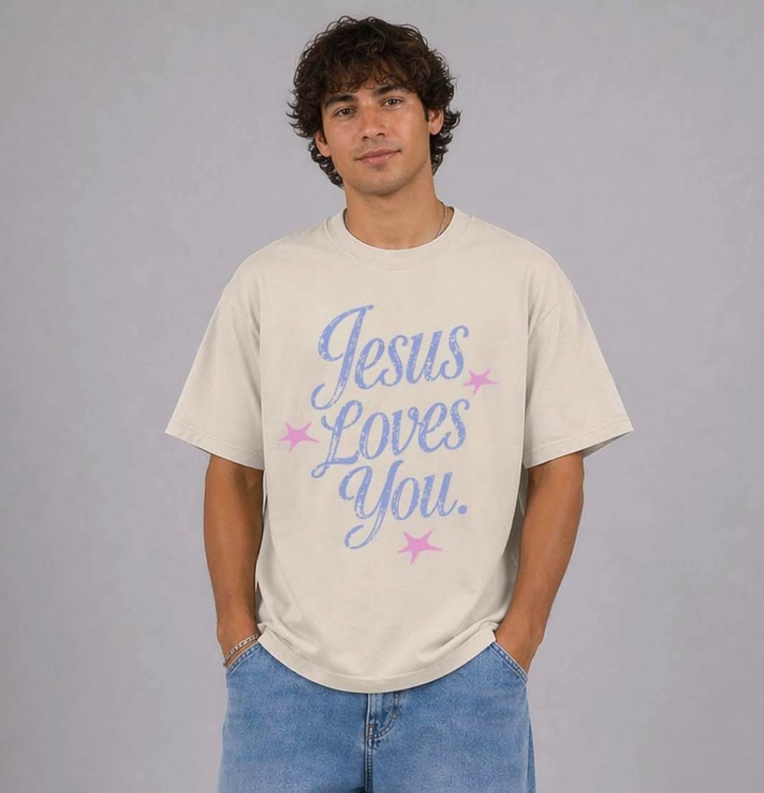 Jesus Loves You Tan/Cream