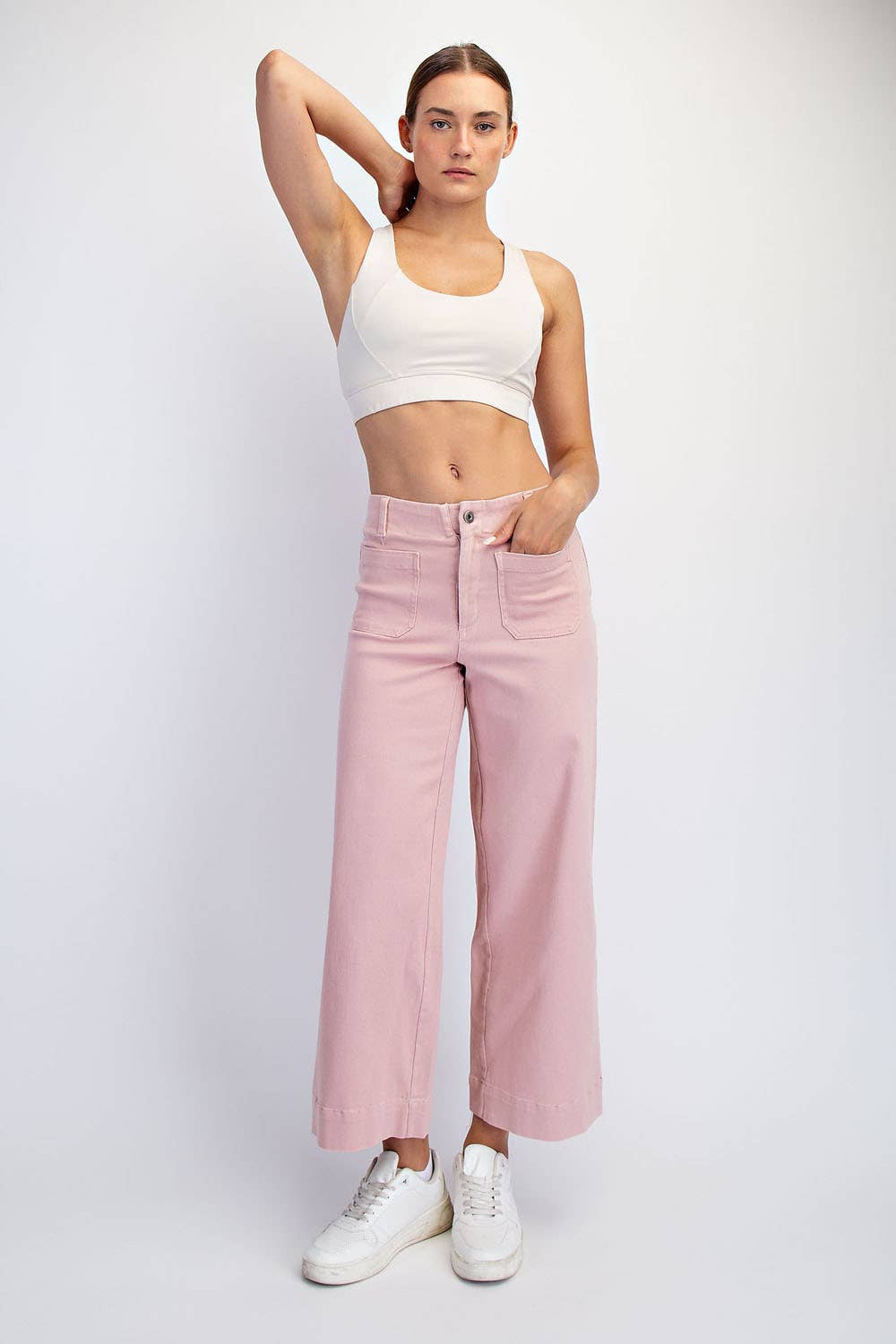 Cotton Wide Leg Ankle