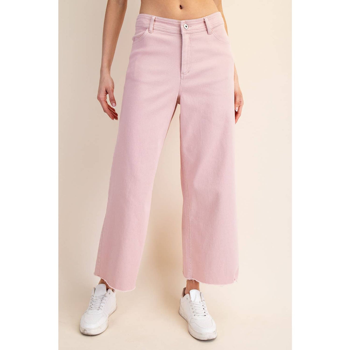 Cotton Wide Leg Ankle