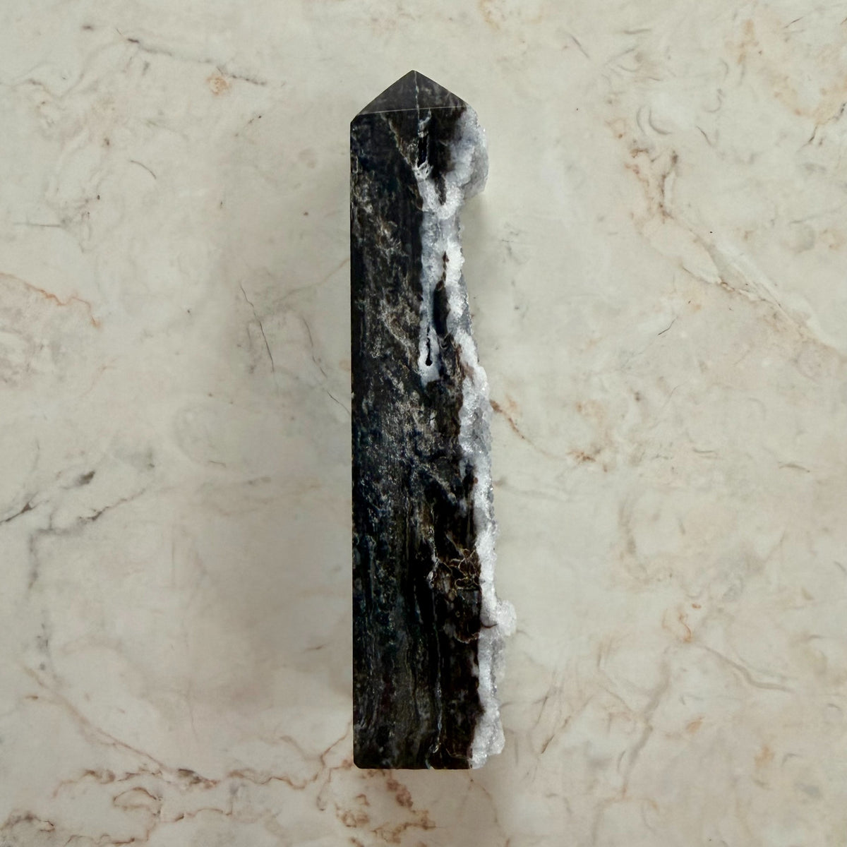 Josh's Sphalerite Druzy Tower 128g